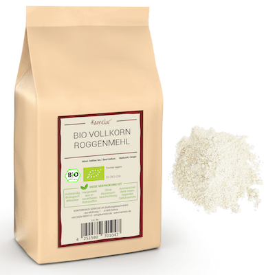 Farine de seigle bio, complète