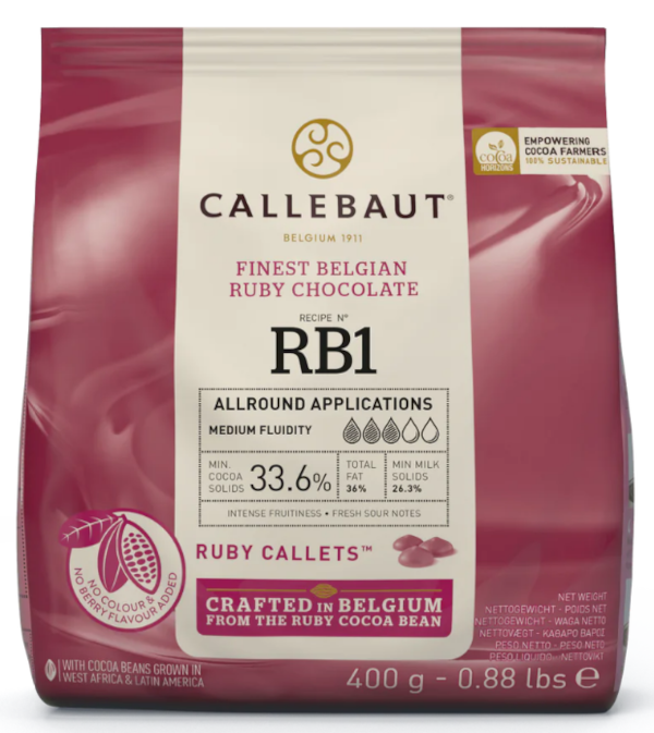 Barry Callebaut RB1 Ruby Schokolade Kuvertüre 400g