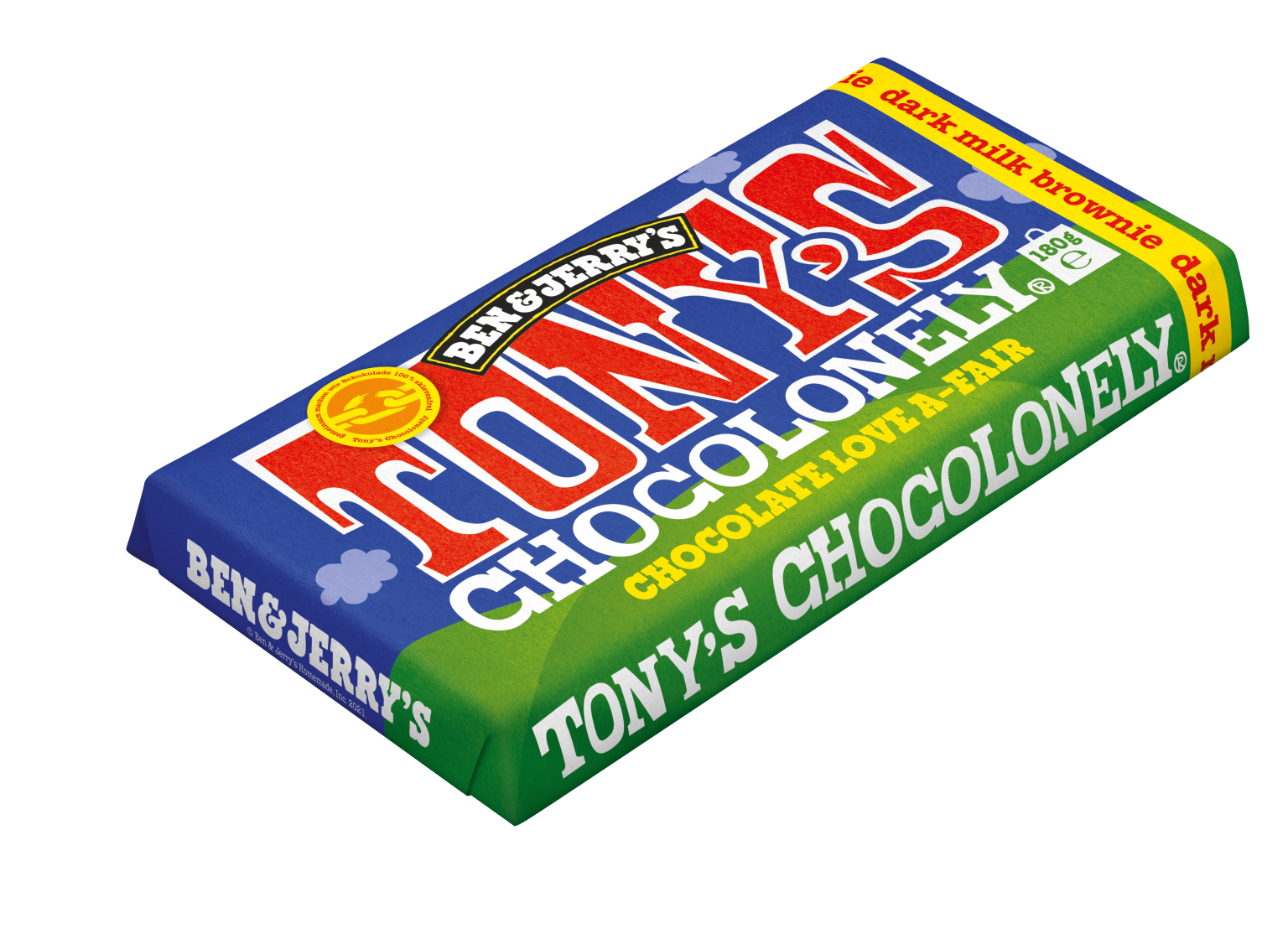 Tonys Dunkle Vollmilchschokolade 42% Brownie Stücke