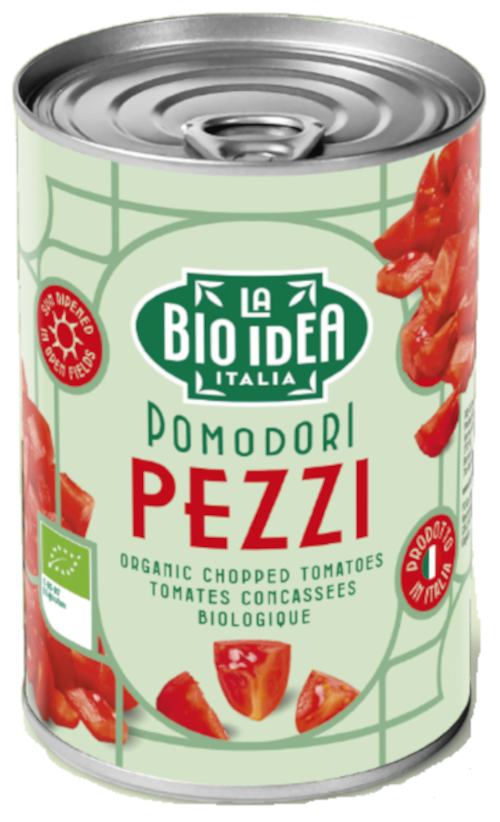 Bio Tomatenstücke in Tomatensaft, 400g