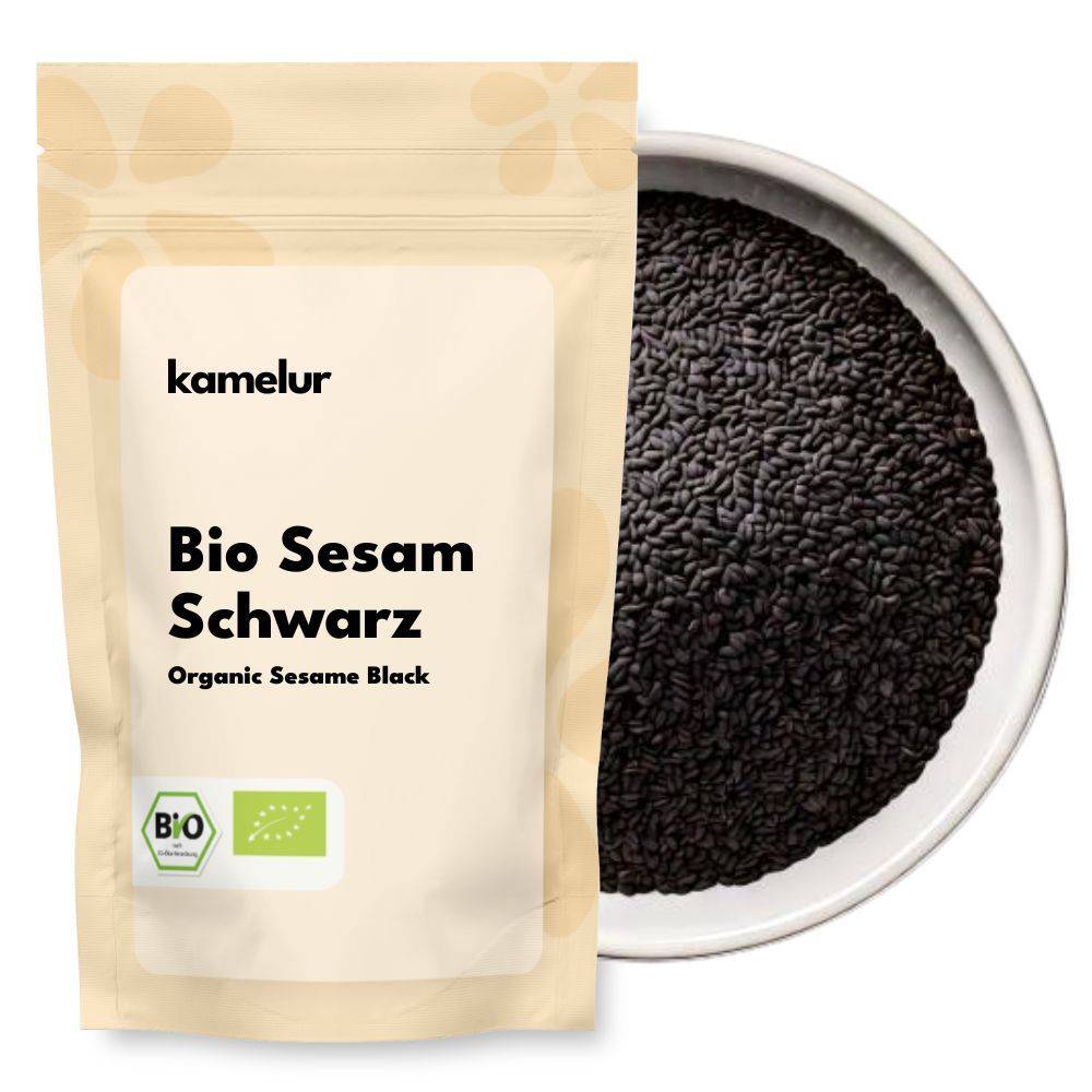 Bio Sesam schwarz ungeschält 1kg Großpackung