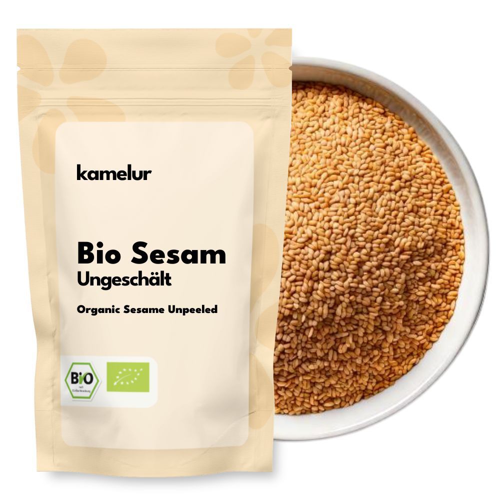 Sésame bio, non décortiqué