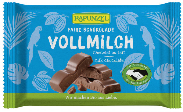 Chocolat au lait Rapunzel, 100g