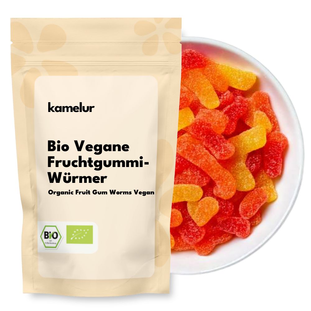 Bio Fruchtgummi-Würmer vegan 1kg