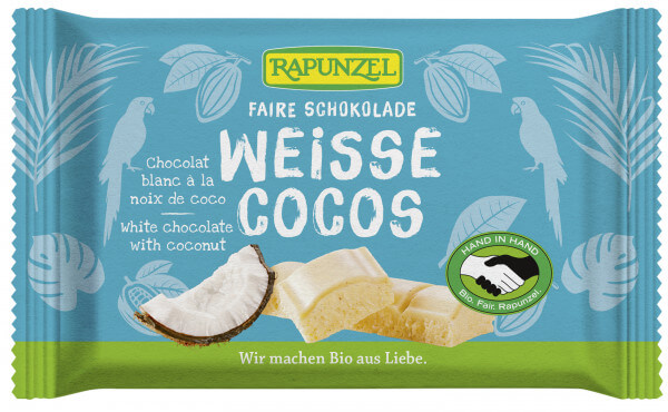 Chocolat blanc Cocos, 100g