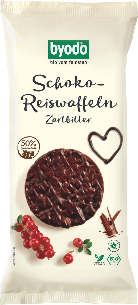 Byodo Bio Schoko-Reiswaffeln Zartbitter 12x65g