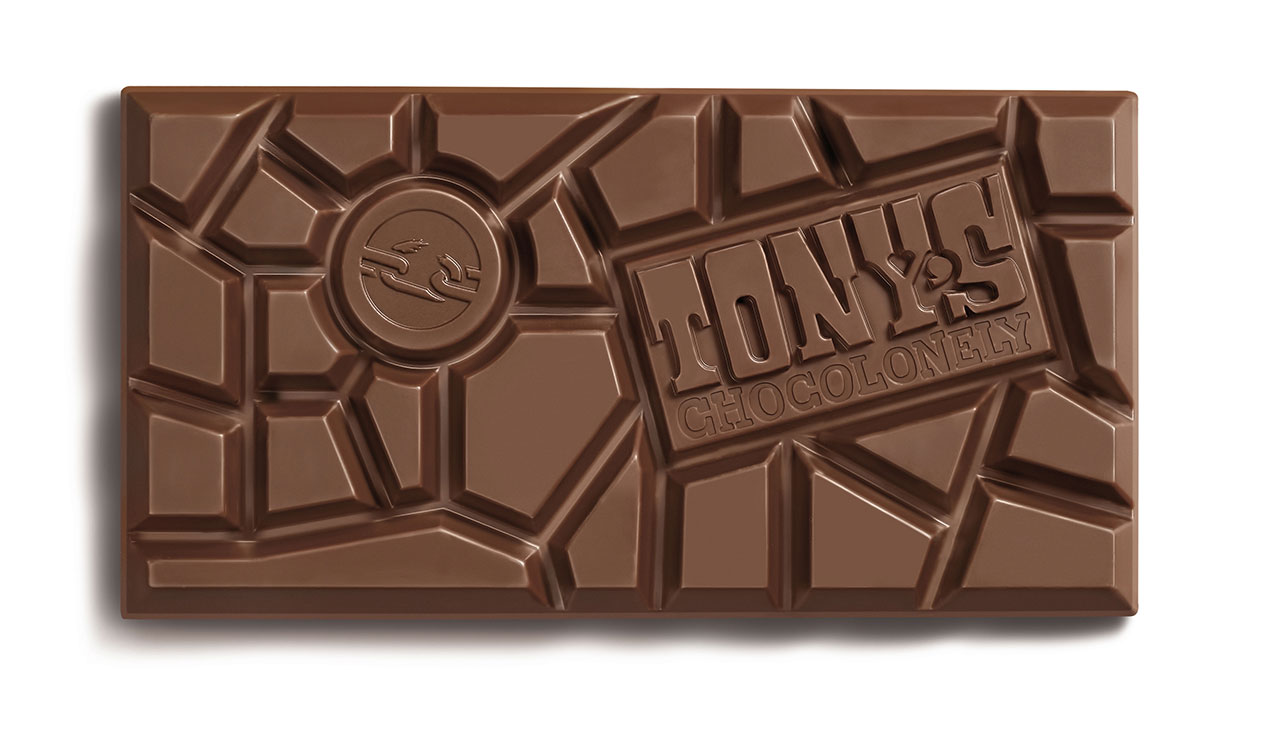 Tonys Dunkle Vollmilchschokolade 42% Brezel Toffee