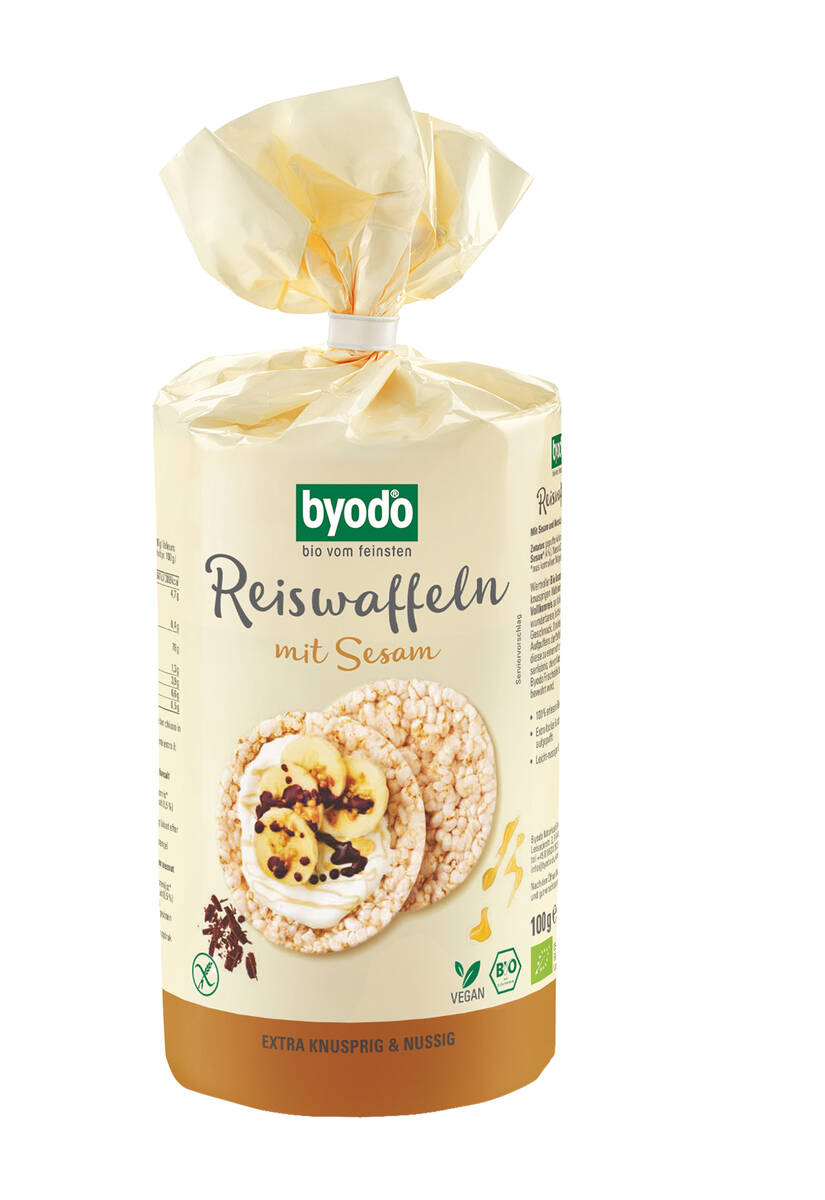 Byodo Bio Reiswaffeln mit Sesam 6x100g
