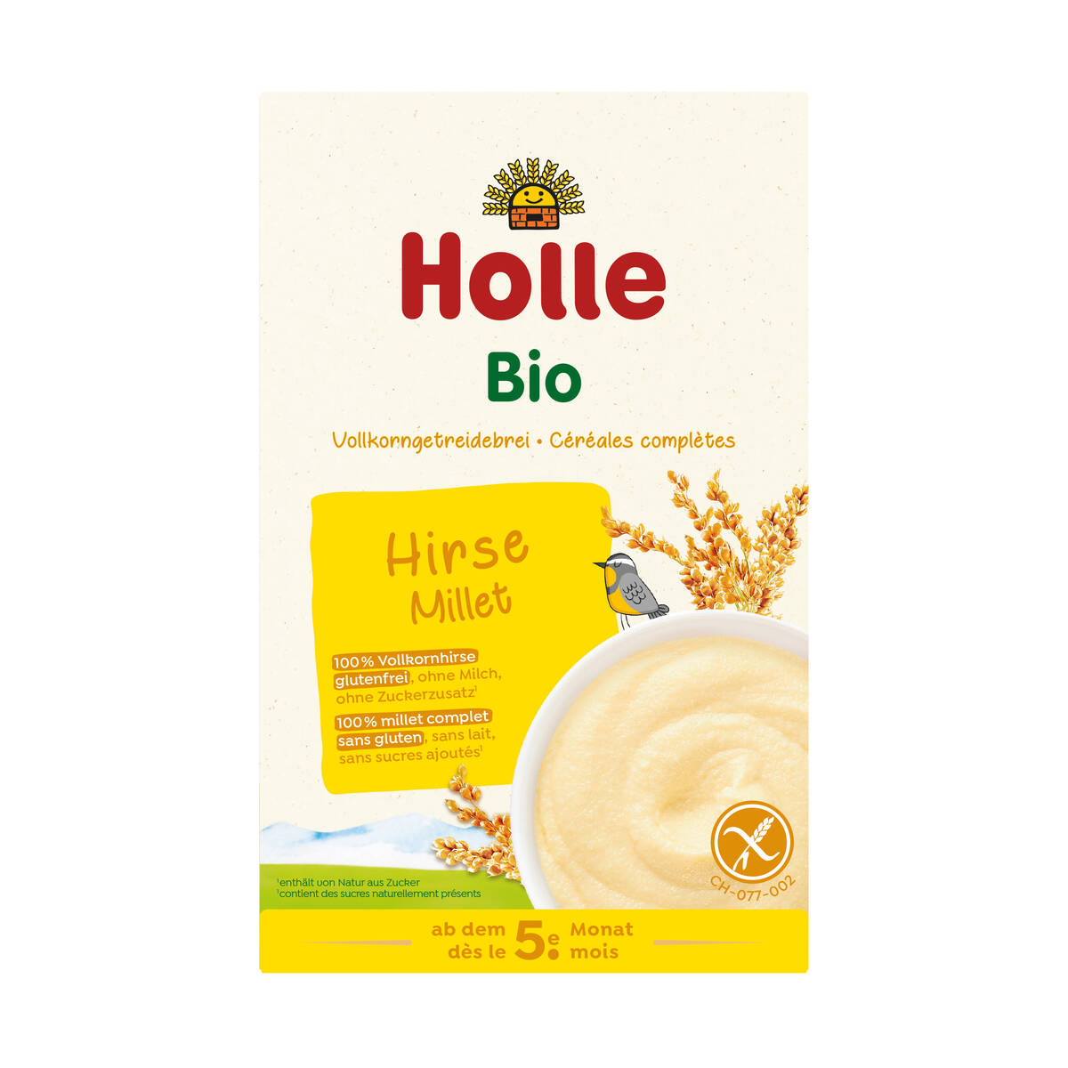 Bio Vollkorngetreidebrei Hirse