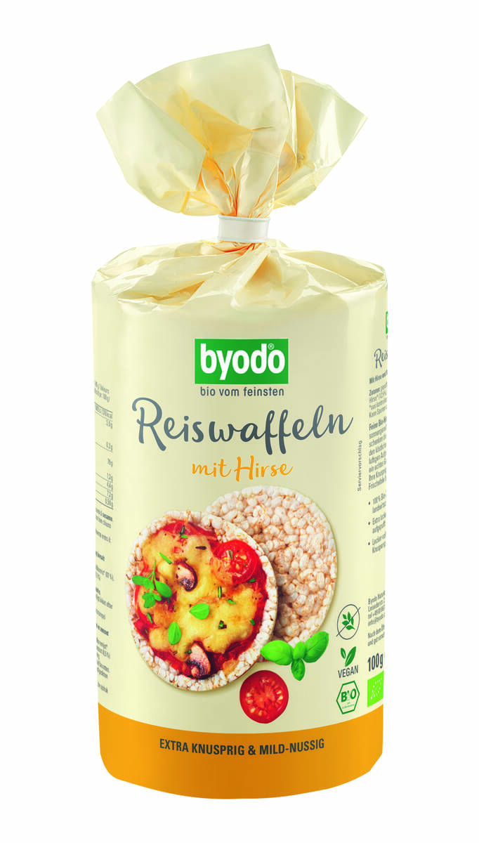 Byodo Bio Reiswaffeln mit Hirse 6x100g