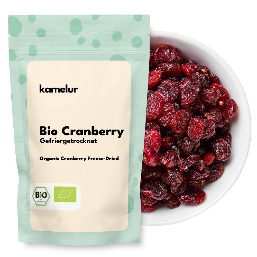 Cranberry bio, lyophilisée, fruit entier
