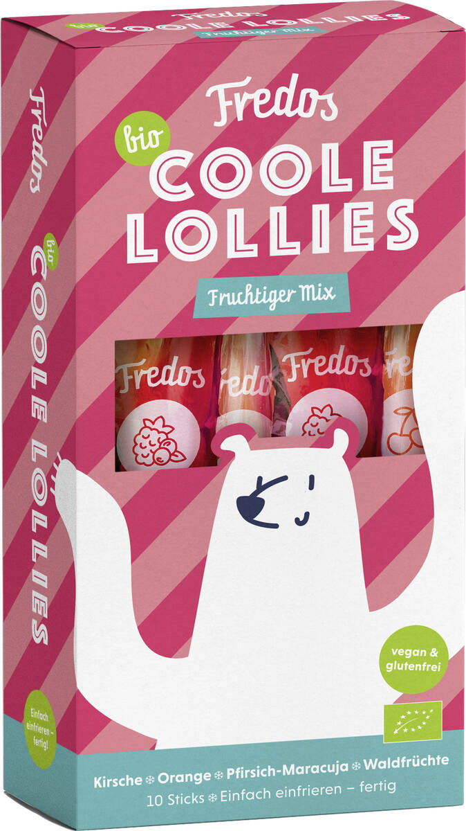 Bio Wassereis Coole Lollies fruchtiger Mix