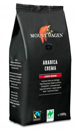 Café torréfié bio Crema Arabica grain entier