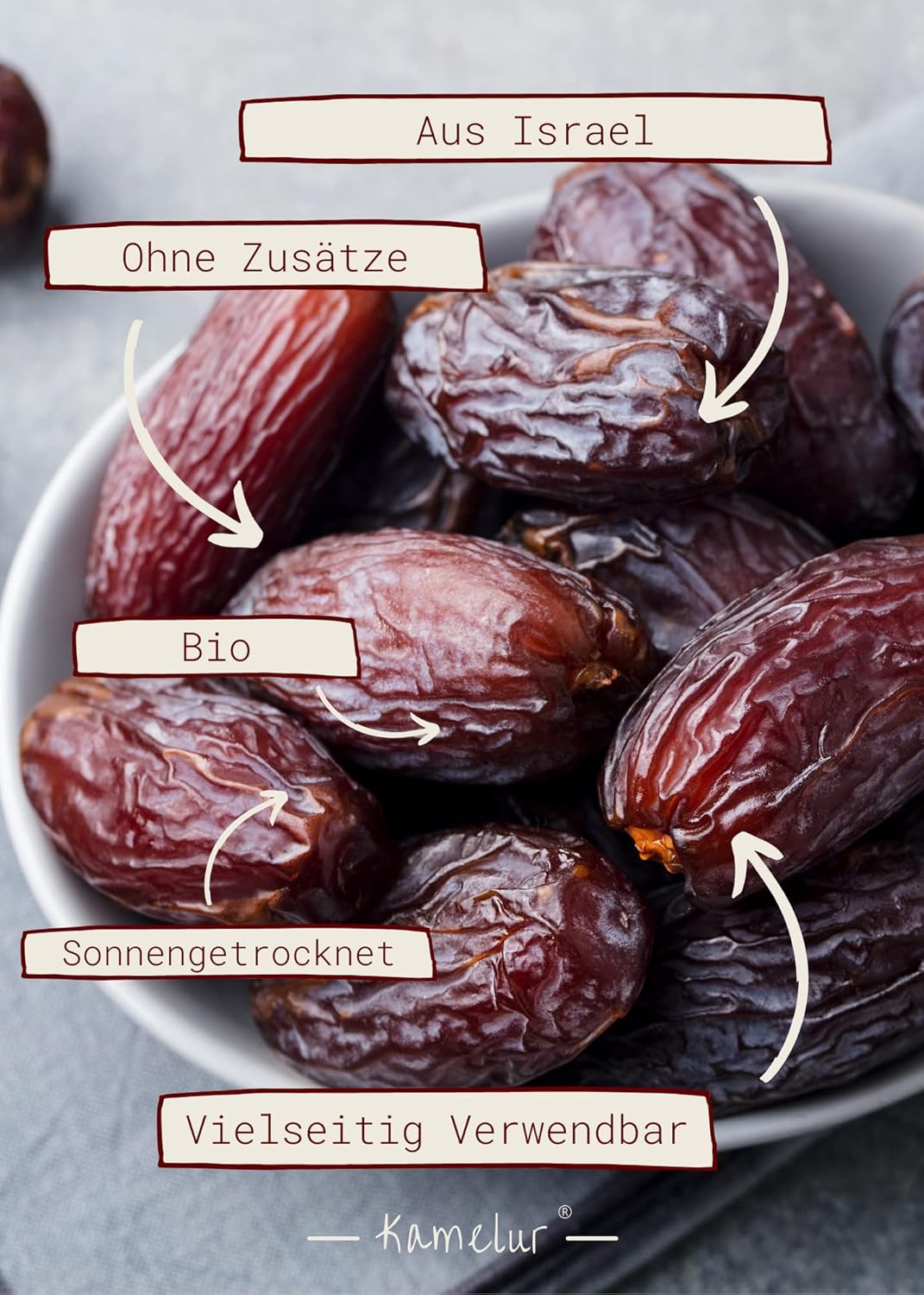 Dattes Medjool bio, avec noyau