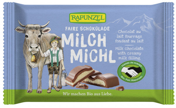 Rapunzel Milch Michl Schokolade mit Milchfüllung 6er Pack