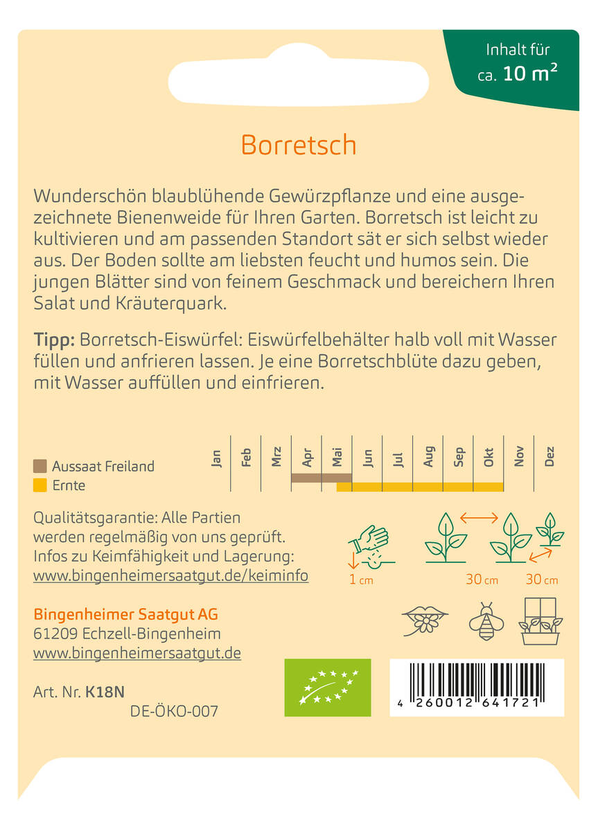 Bingenheimer Saatgut Borretsch