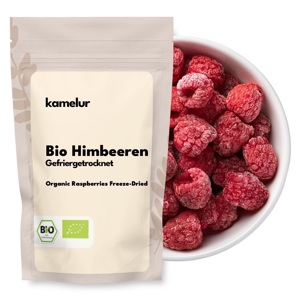Bio Himbeeren ganze Frucht 1kg gefriergetrocknet 