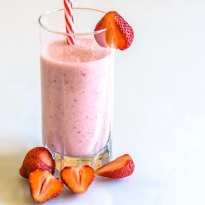 Erdbeer-Kokos-Milkshake