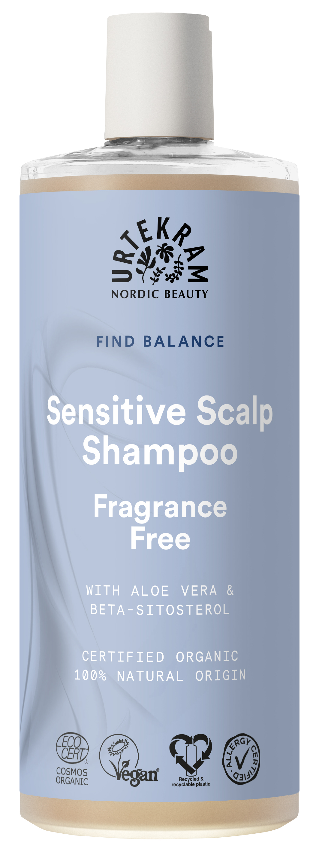Urtekram Bio Fragrance Free Sensitive Skin Body Wash 500ml