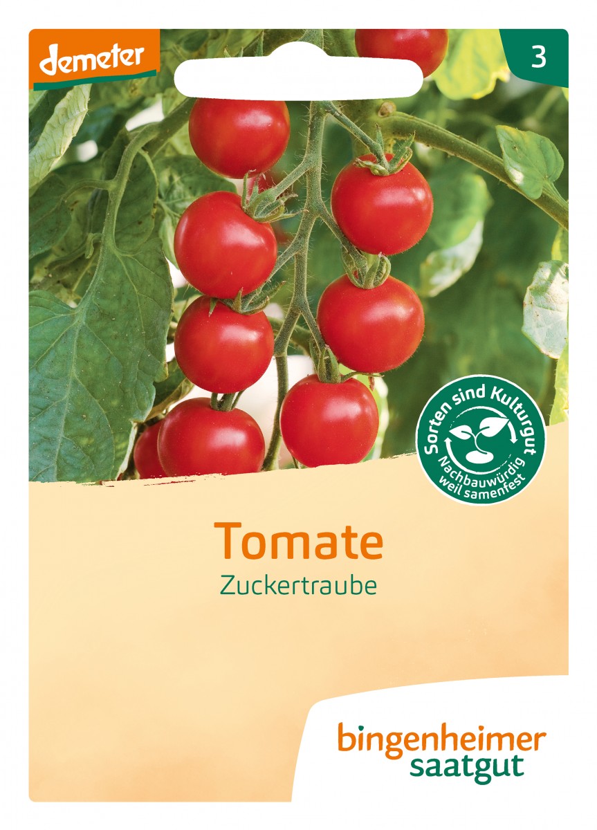 Bingenheimer Saatgut Cocktailtomate Zuckertraube