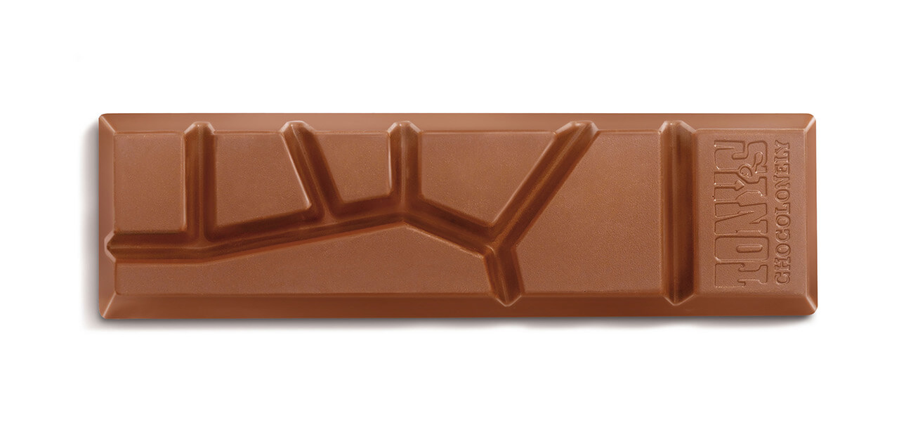 Tonys Vollmilchschokolade 32% Haselnuss Schoko Riegel Karton