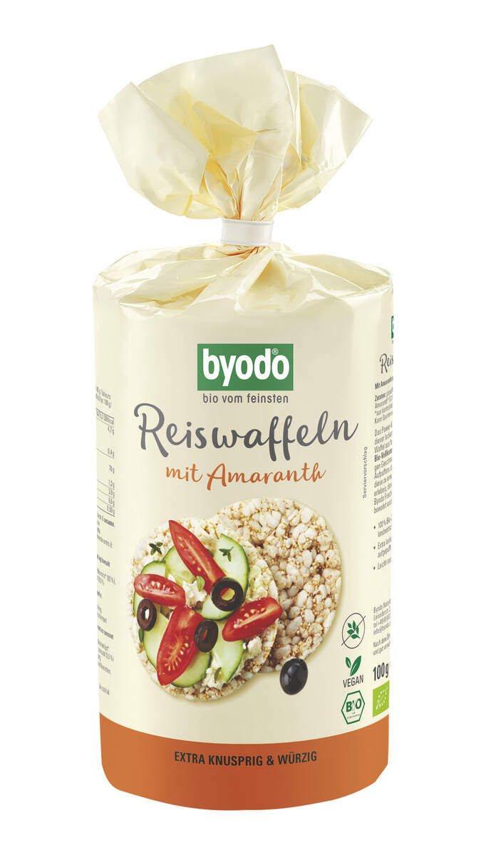 Byodo Bio Reiswaffeln mit Amaranth 6x100g